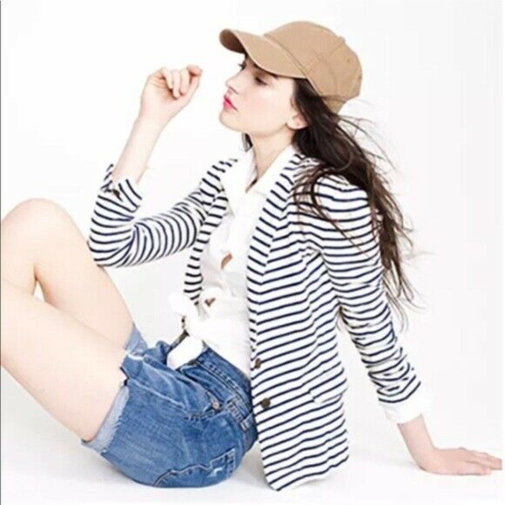J. Crew Maritime Striped Blazer Size XS